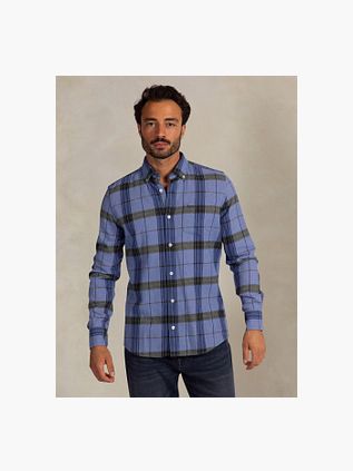 NZA Shirt BD Waihi Flannel Check Ink Blue