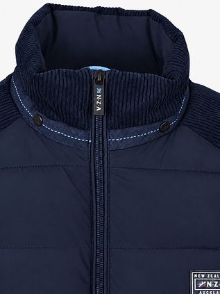 NZA Jacke Padded Oxford Navy