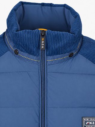 NZA Jacke Padded Oxford Blau