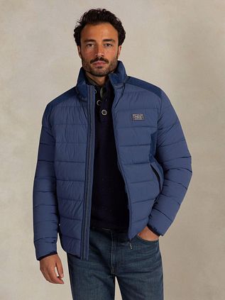 NZA Jacke Padded Oxford Blau