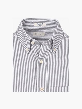 Gant Chemise Oxford Rayure Marron clair