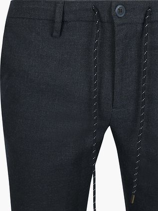 Alberto Broek Jump Flanel Herringbone Navy