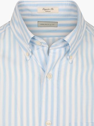 Gant Shirt Stripe Poplin Classic Blue