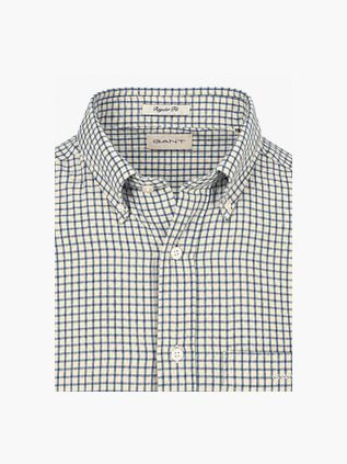 Gant Shirt Flannel Check Blue