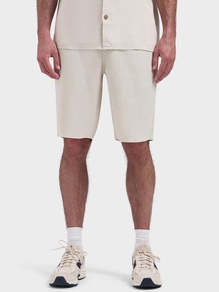 No Excess Linen Short Ecru