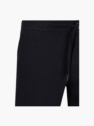 No Excess Linen Short Navy