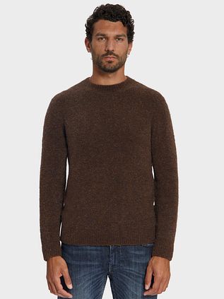 No Excess Jumper Bouclé Marl Brown