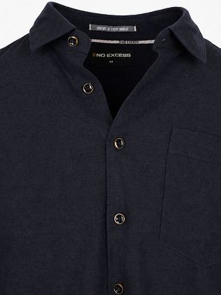 No Excess Chemise Anthracite Flanelle chinée