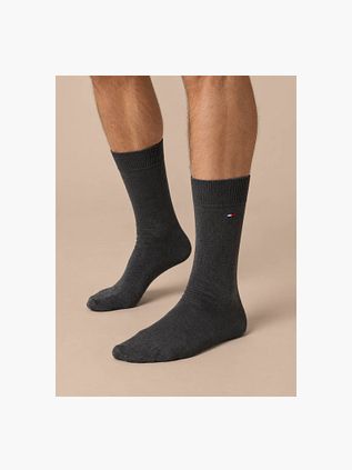 Tommy Hilfiger Classic 2-Pack Sokken Antraciet
