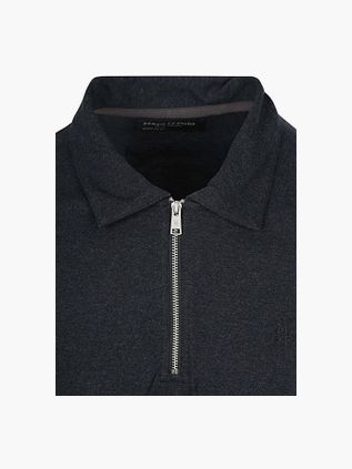 Marc O'Polo Langermet Half-Zip Polo Navy