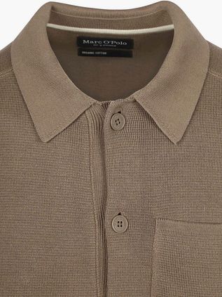 Marc O'Polo Strikkede Overskjorte Taupe