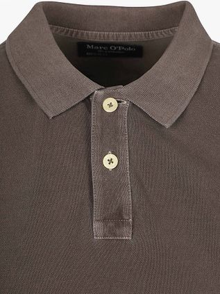 Marc O'Polo Poloskjorte Piqué Nickle Brun