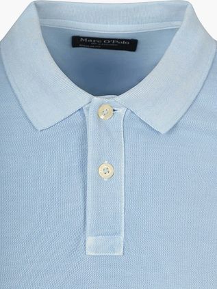 Marc O'Polo Poloskjorte Piqué Dusted Blå