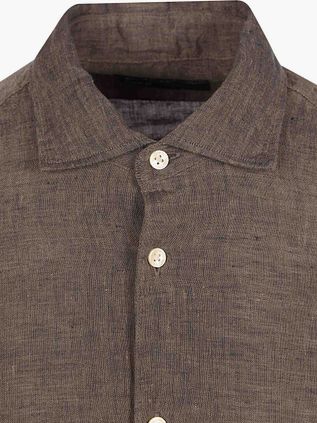 Marc O'Polo Skjorte Brun Linskjort