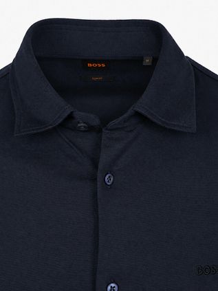 BOSS Mysoft Overhemd Bleu marine