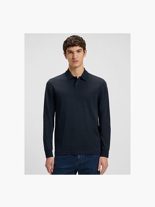 BOSS Interlock Polo Mørkeblå