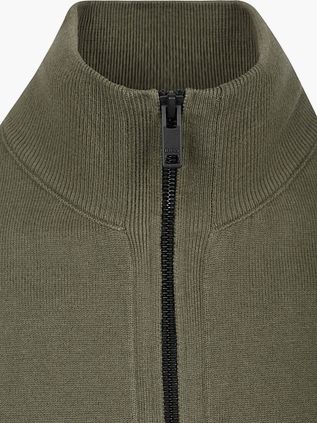 BOSS Kanozip Vest Donkergroen