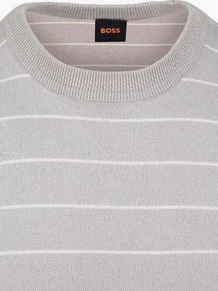 BOSS Knitted T-shirt Kanacho Open Grey
