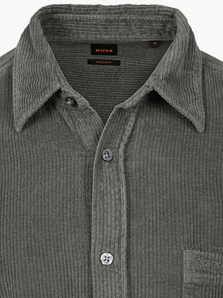 BOSS Relegant Chemise Côtelé Vert