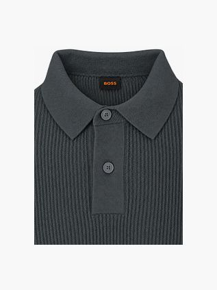 BOSS Afedro Longsleeve Poloshirt Grün