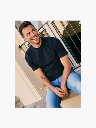 Suitable Obra T-Shirt à Col Rond Haut Marine 2-Pack