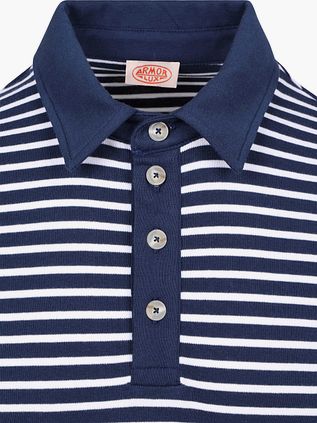 Armor-Lux Poloshirt Stripes Navy
