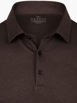Desoto Essential Polo Brown