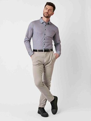 Desoto Shirt Print Blue