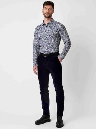 Desoto Shirt Print Floral Blue