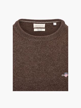 Gant Pullover Lamswol Bruin