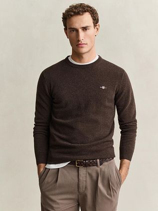 Gant Pullover Lamswol Bruin