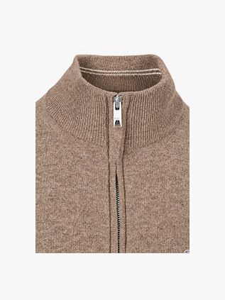 Gant Halfzip Lamswol Trui Camel