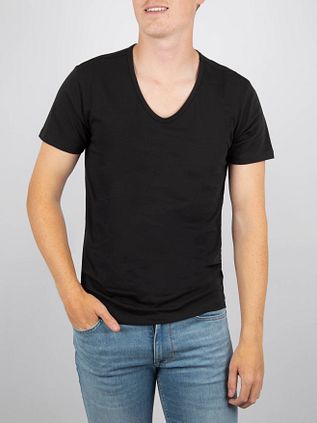 Levi's T-shirt med V-hals Sort 2-pakke