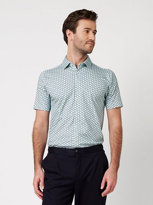 Desoto Short Sleeve Shirt Print Blue