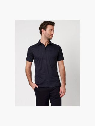 Desoto Short Sleeve Shirt Cubes Navy