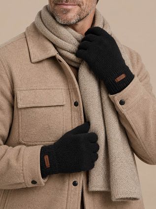 Barts Gloves Haakon Lambswool Black