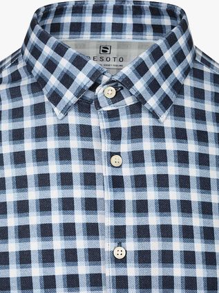 Desoto Shirt Checks Blue Navy