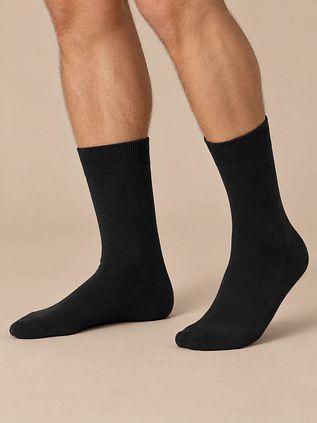 Suitable Merino Sokken Zwart 2-Pack
