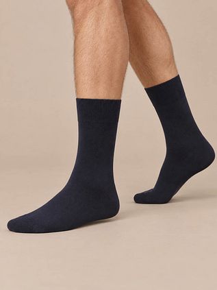Suitable Merino Sokken Navy 2-Pack