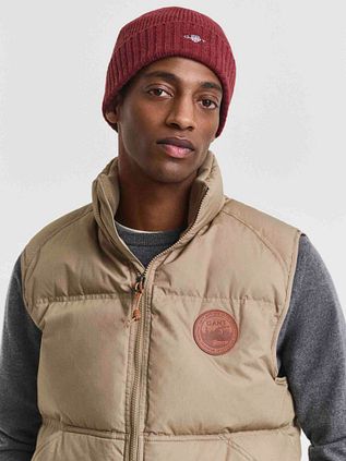 Gant Beanie Wool Bordeaux