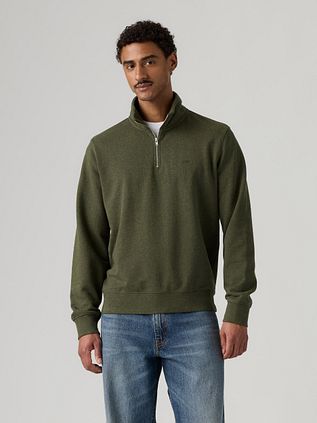 Levi's Sweat Half Zip Olive