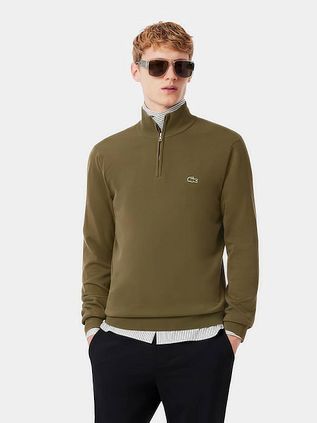 Lacoste Pullover Zipper Groen