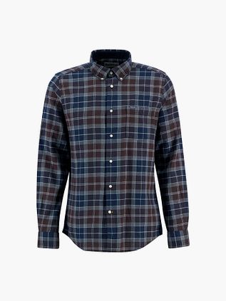Barbour Fortrose Skjorte Tartan Navy Brun