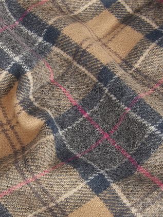 Barbour Tørklæde Tartan Lammuld Beige