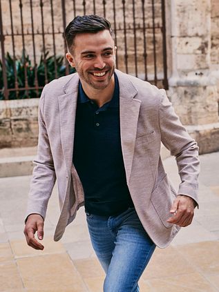 Suitable Soft Knitted Colbert Beige