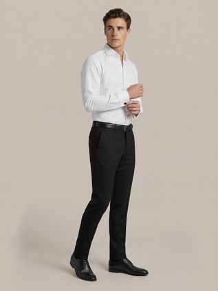 Suitable Camisa White Twill con puño doble
