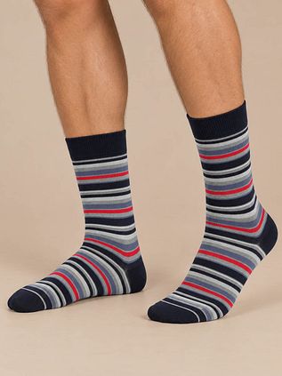 Suitable Socken 3er-Pack Bedruckt Marine Multicolour