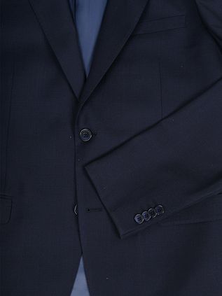 Suitable Costume Birds Eye Laine Bleu Foncé