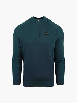 Blue Industry Halv Zip-Trøje Mørkegrøn