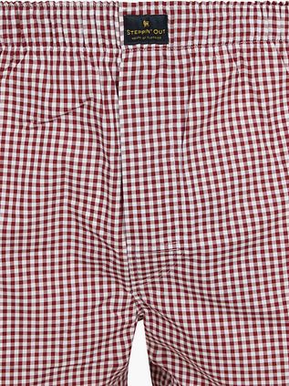 Steppin' Out Boxershorts Vichy Rød